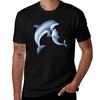 Watercolor Dolphin Mom Tshirt Heavy Duty Casual Work Tee
