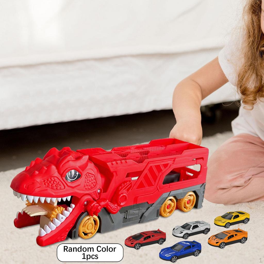 Dino Hauler Truck Storage Box Playset for Kids