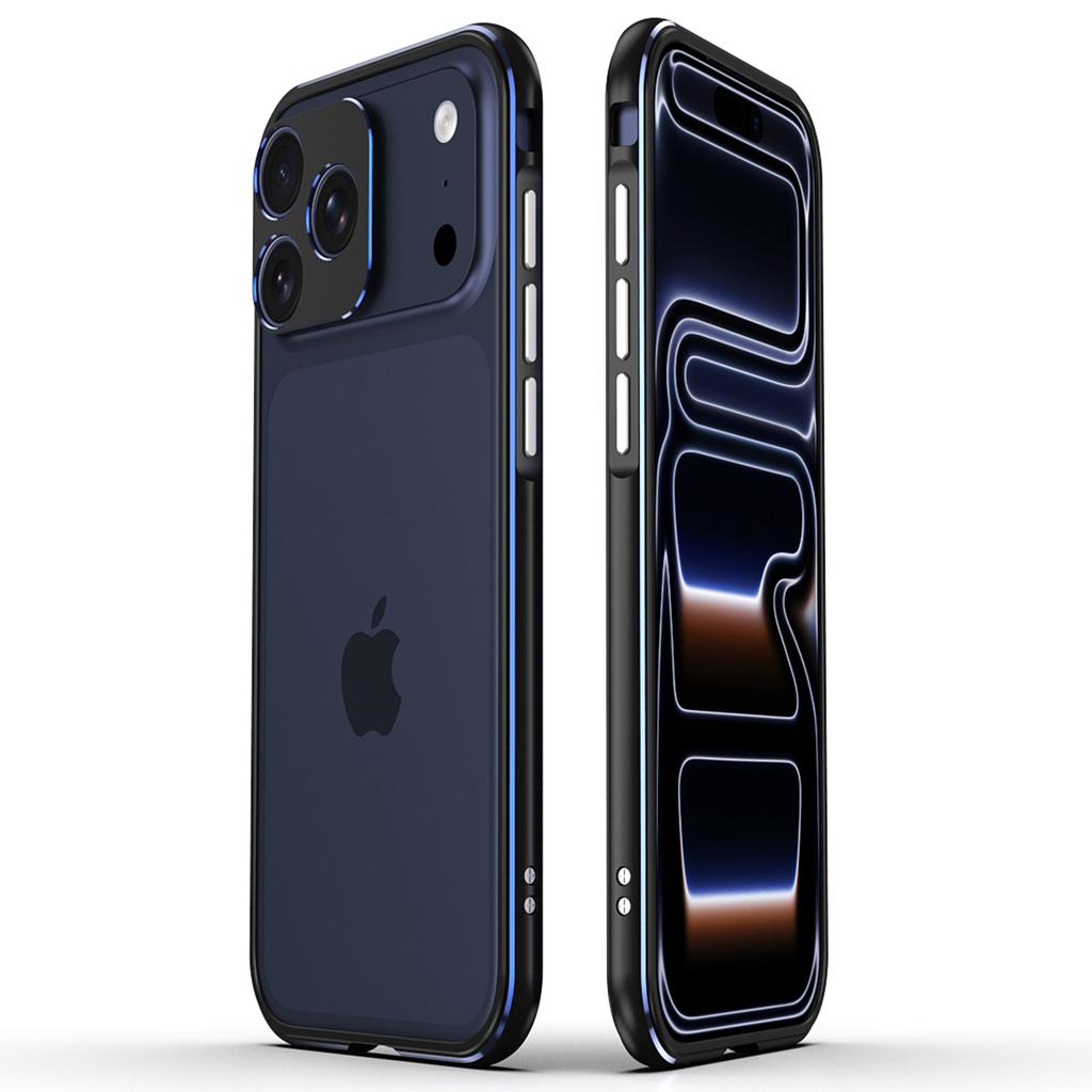 Pro iPhone 17 Pro Nárazníkové pouzdro Rám telefonu bez zadní části s ochranou čočky