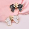 New Enamel Bowknot Magnet Brooch Safe Hijab Pins Fashion Scarf Shirt Collar Luxulry Gifts For Women Clothing Accessories
