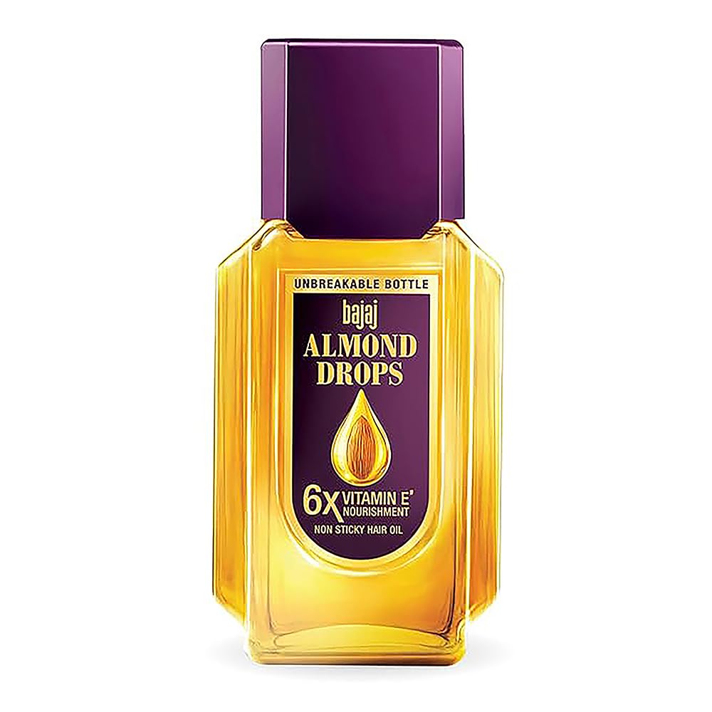Bajaj Almond Drops Hair Oil 190ml Pack Of 1 Light Non Sticky Hair Oil For Hair Fall Control