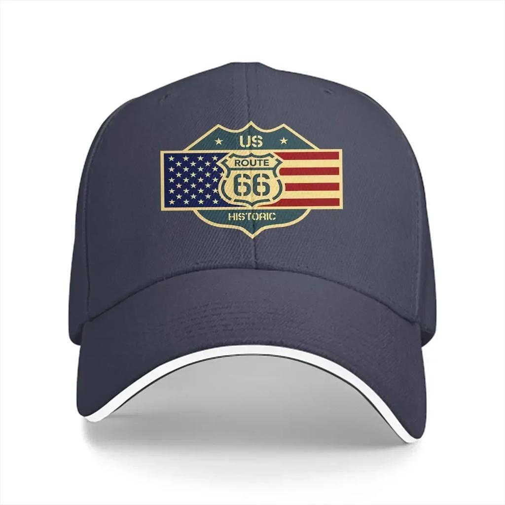 Summer Cap Sun Visor US Hip Hop Caps U S Route 66 Peaked Hats