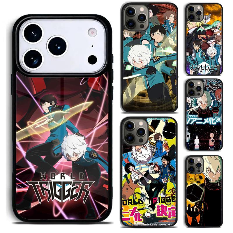 World Trigger Phone Case For iPhone 17,16e,15,14,13,12,11,Mini,Pro,MAX soft Silicone Cover