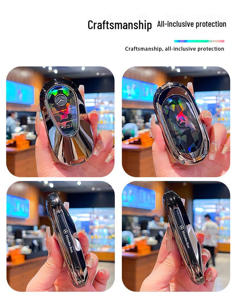 Husă cheie Mercedes-Benz pentru E-Class, C-Class, S-Class, GLB, GLC, GLE, GLA - Se potrivește E300L, C260L, A200L