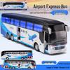 Baosilun 1:32 Alloy Double-Decker Bus Toy with Pull-Back, Sound & Light