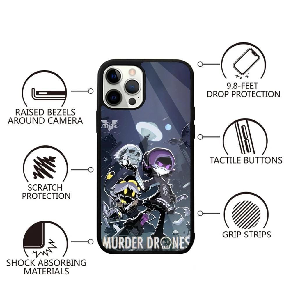 

Game M-Murder-D-Drones Phone Case For iPhone 16,15,14,13,12,11,Plus,Pro,Max,Mini Magsafe Magnetic Wireless Charging iPhone14pro