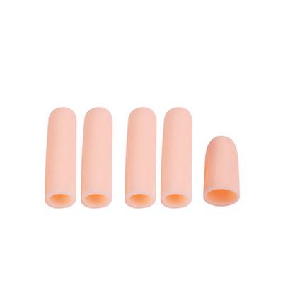 5Pcs Silicone Gel Tube Hand Bandage Finger Protector Anti-cut Heat Resistant Finger Sleeves Great Cooking Kitchen Tools