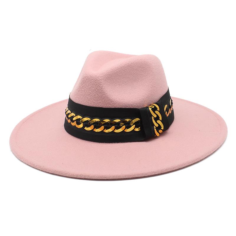 Exotic 9.5Cm Large Brim Top Hat Ethnic Accessories Jazz Hat Cashmere Felt Hat Gentleman And Lady Hat