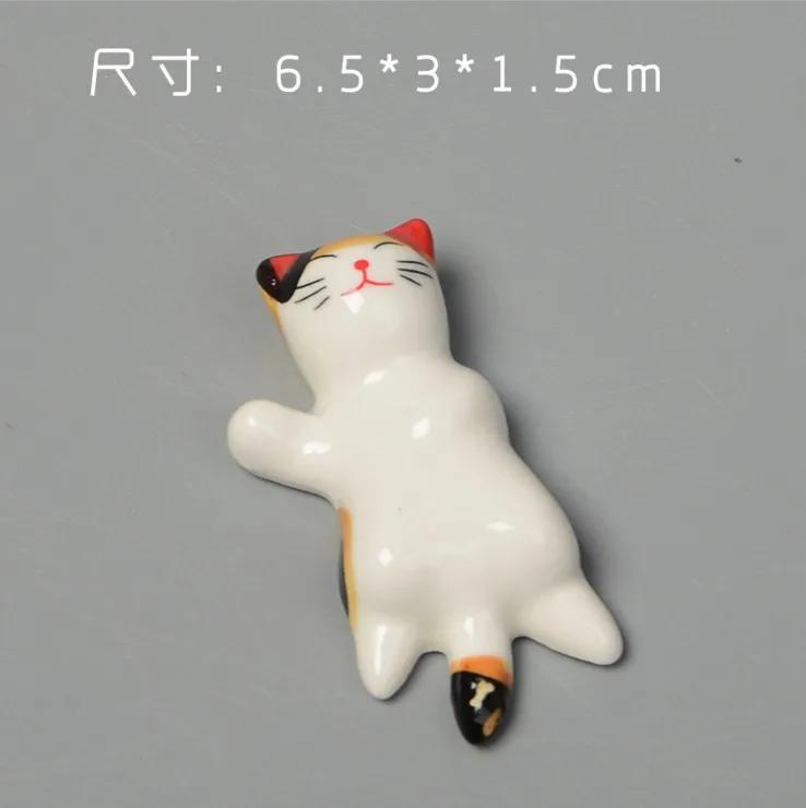 1pc Ceramic Cute Chopstick Holder Tableware Japanese Style Underglaze Restaurant Simple Oval Spoon Bracket Utensil for Kitchen