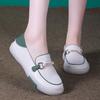 Popular one-pedal women's single shoes spring 2025 new little white shoes women's popular soft-soled flat-soled casual loafers