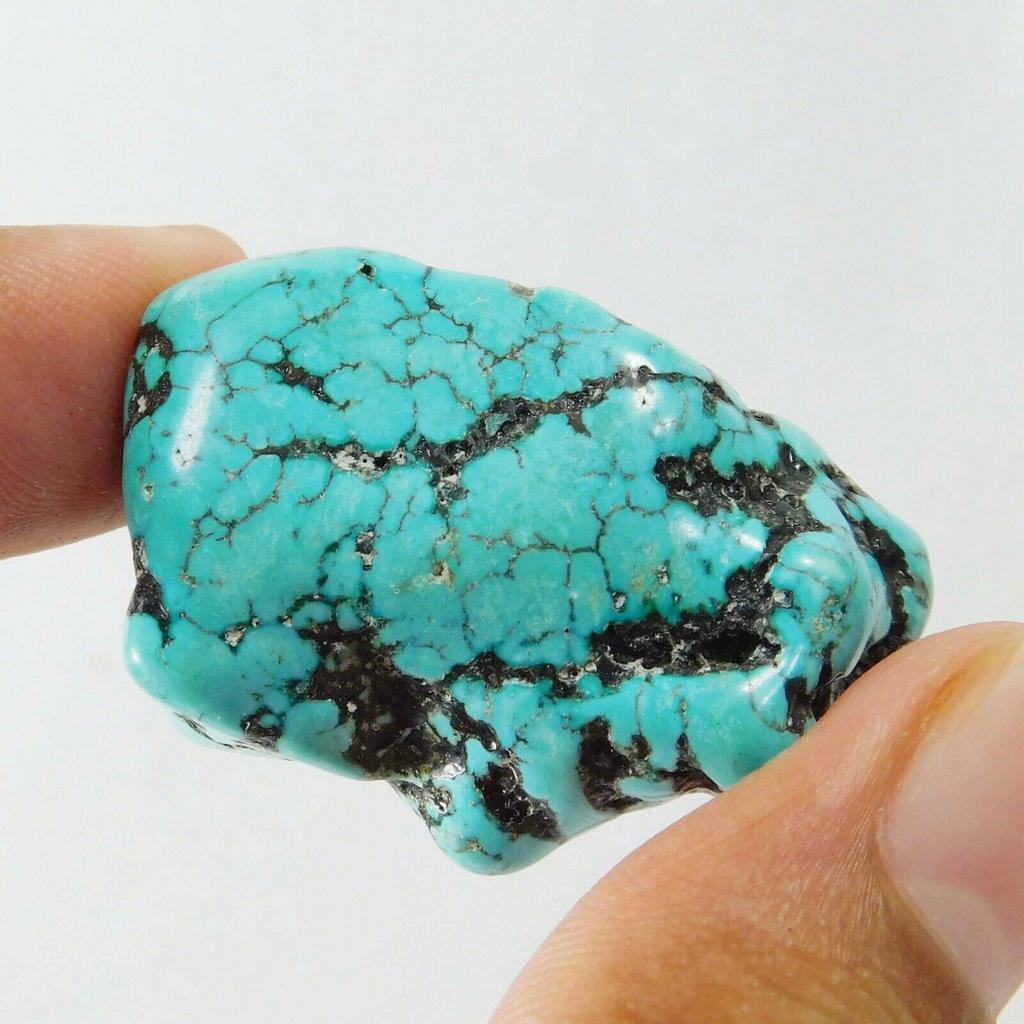 CERTIFIED Natural Blue Turquoise Rough 194.55 Ct Slab Crystal Loose Gemstones