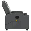 Massage Chair Relaxation Chair Grey Faux Leather