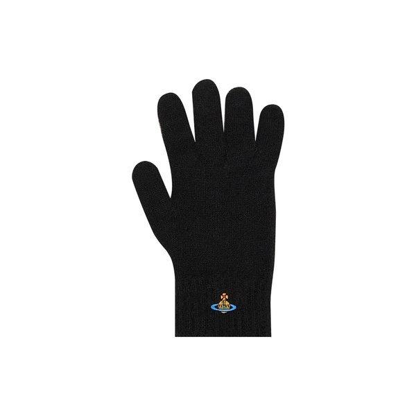 Vivienne Westwood Orb Logo Black Gloves 8202003b K006a N401