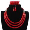 Fashion African Beads Necklace Indian Jewelry Nigerian Wedding Bracelet  Gift