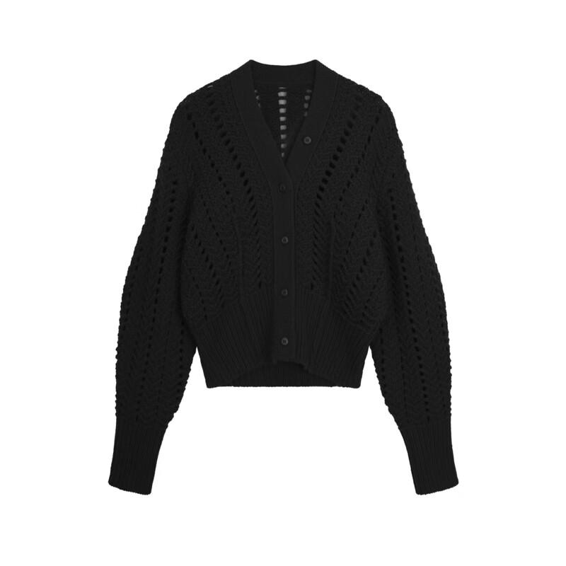 JNBY 2023 Autumn Wool Knit V-Neck Cardigan