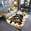 Rabbit Riding Turtle Adventure Suitable As a Non-slip Mat for the Living Room or Bedroom Sofa