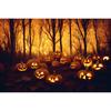 Halloween Fotografie Hintergrund Horror Nacht Mond Dunkler Wald Schloss Kürbis Halloween Party Kinder Porträt Kulisse Fotostudio