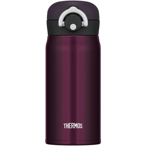 Thermos Vacuum Insulated Portable Mug with One-Touch Opening, 350ml, Midnight Black, JNR-350 M-BK