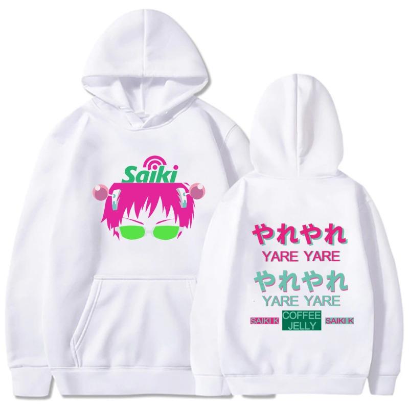The Disastrous Life of Saiki K Men's Hoodie Vintage Unisex Pullover Men Vintage Graphic Hoody Tops Oversize Clothing