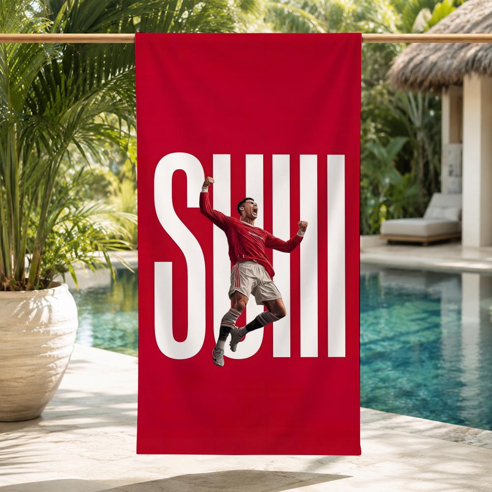 Cristiano Ronaldo Towel ultra-fine fiber quick drying absorbent towel, beach swimming vacation beach towel