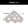 Stainless Steel Circle Template Round Leather Cutting Tool Corner Cutter for Measurement in Various Crafting Tasks