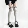 Sweet Girls Long Socks Stockings Women Bandage Ribbon Bow Knee High Socks Thigh High Stockings Lolita Lace Ruffle Socks Stocking