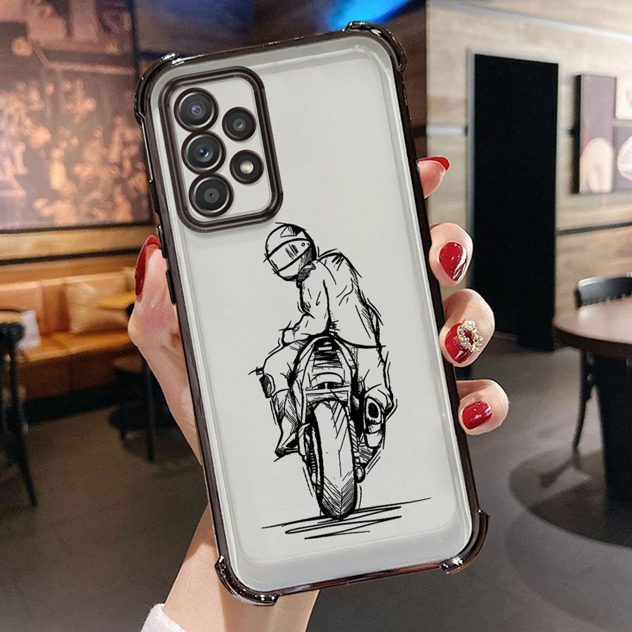 Case for Samsung Galaxy A52 A17 A33 A25 A13 A15 A26 A16 A35 A36 A21s A24 Soft Cover Cartoon Cool Car