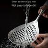 201 Stainless Steel Kitchen Strainer Wood Handle for Dumplings Hot Pot Noodles Filter Scoop Spoons Large Size and High Quality