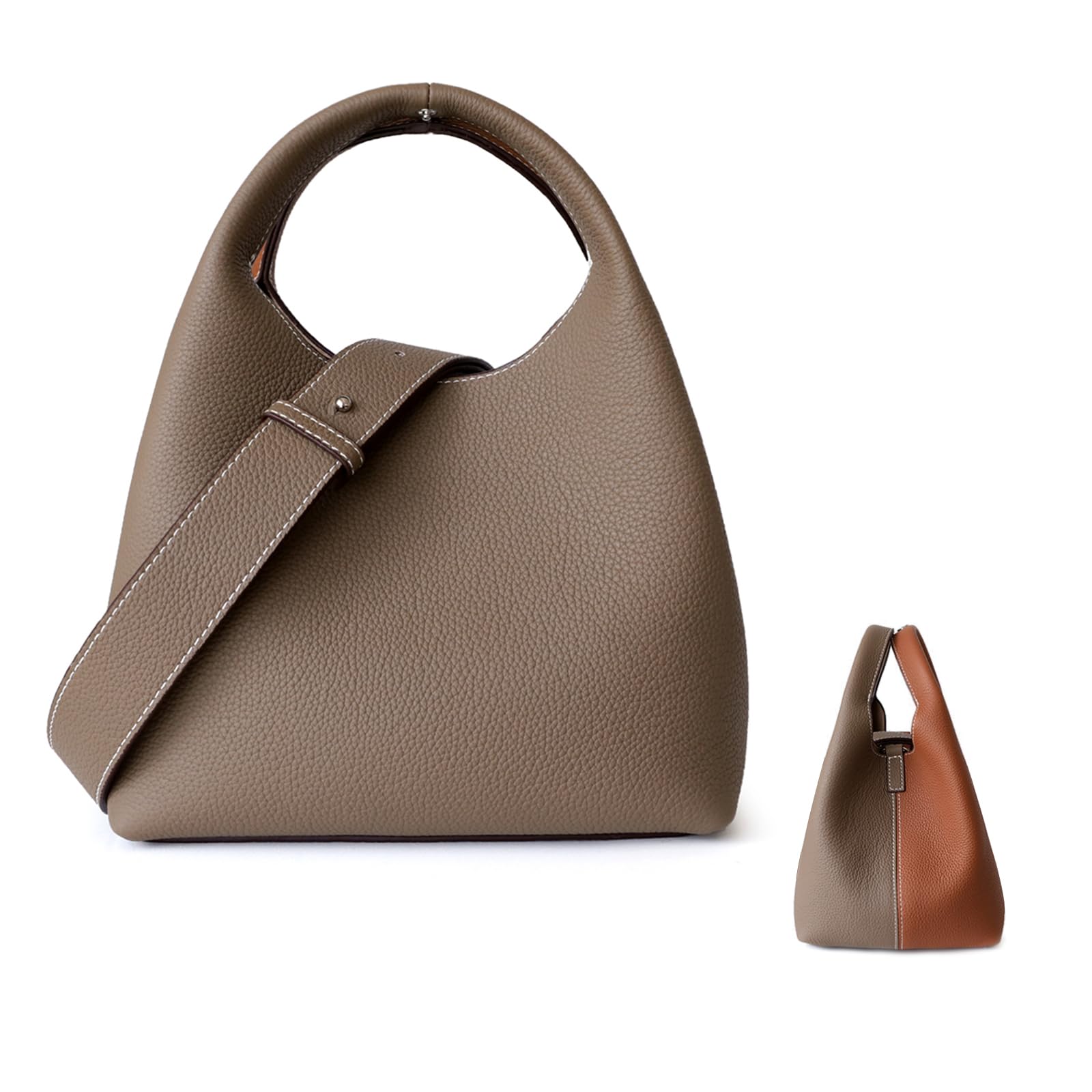 

Shoulder genuine large shoulder popular x [imeetu] bag, high-quality leather, women s, 2-way, bicolor, handbag, small, capacity, high-end look, soft,