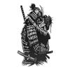Samurai Wall Art Wrought Iron Warrior Hug Lover Hanging Wall Art Decoration for Living Room Decor
