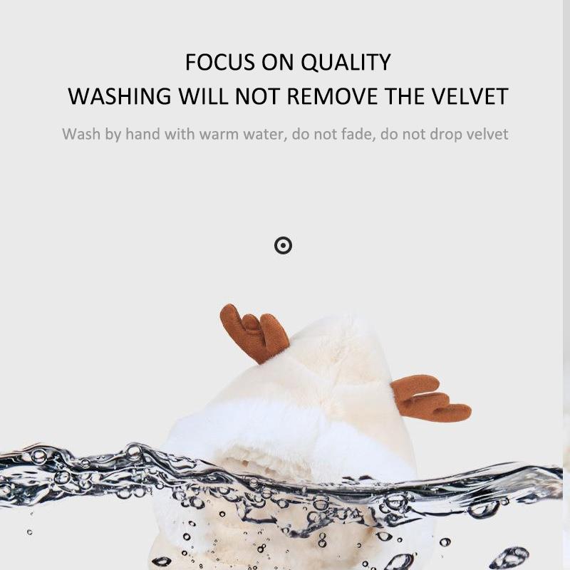 Crăciun Copii Fete Băieți Copii mici Bebeluși Iarnă Pălărie caldă Drăguț Cerb Elan Antlers Esarfă cu glugă Earflap