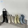 Autumn and Winter New Simple Big-name Fan Short Tube Fashion Low-heeled Boots Fashionable Pointed Sleeve Short Boots