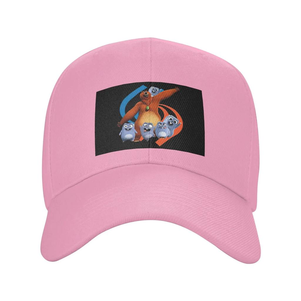 Unisex Baseball Hats Bear and Lemmings, Toddler Crew Neck Outdoor Streetwear Summer Sports Baseball Caps Hip Hop Cap Casquette