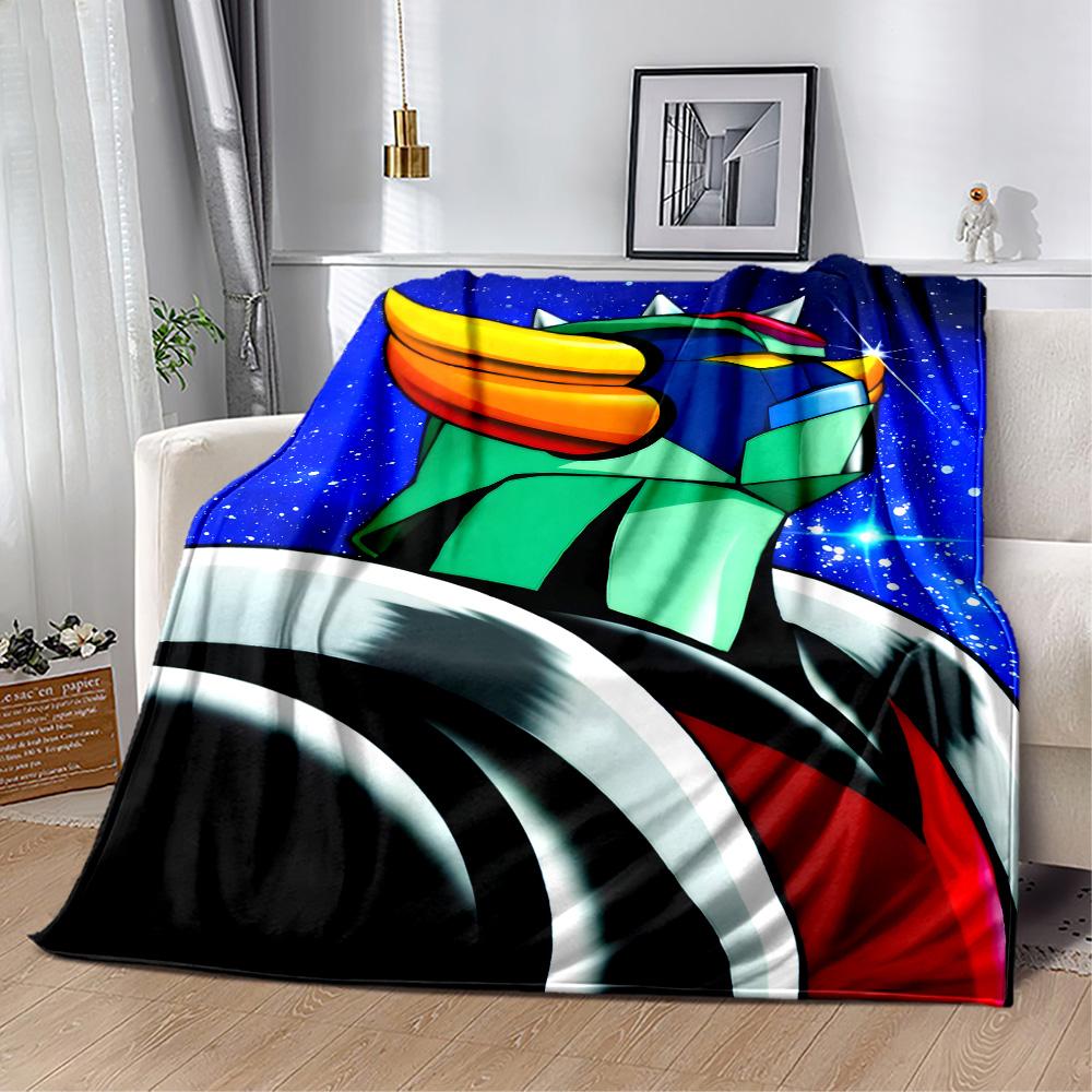 Giant Robot Adventure Flannel Blanket-Soft and Suitable for Sofas,Beds,Offices,Travel,All Seasons,Great Gift for Holidays and Birthdays.