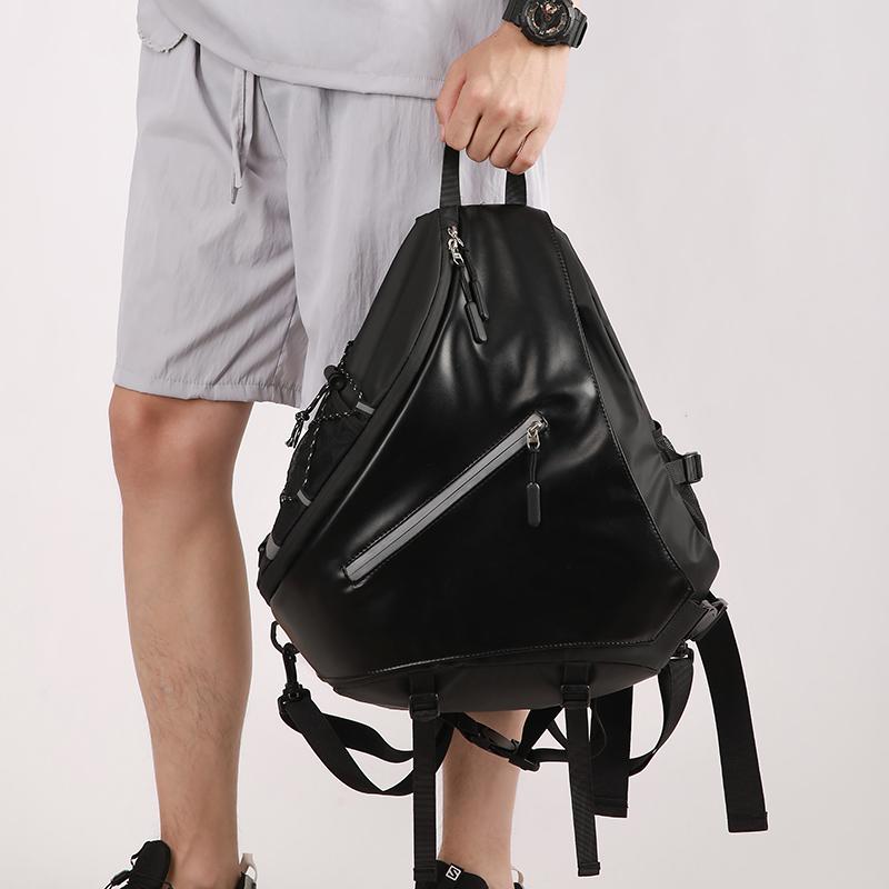 Men's Backpack Multi-Function Crossbody Bag Large Capacity Chest Bag Riding Bag