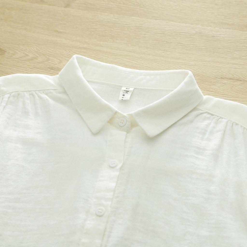 Women's Long Sleeve Lightweight Gauze Shirt - Soft, Breathable, and Slimming Top