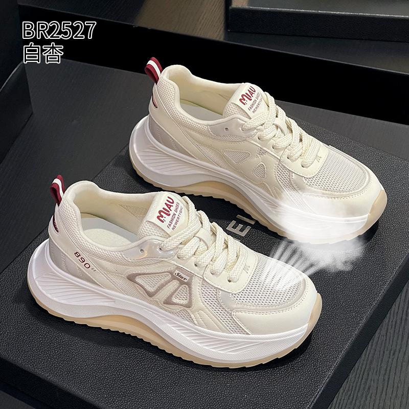 Mesh Daddy Shoes Summer New Leather Casual Lightweight Breathable Sneakers 35