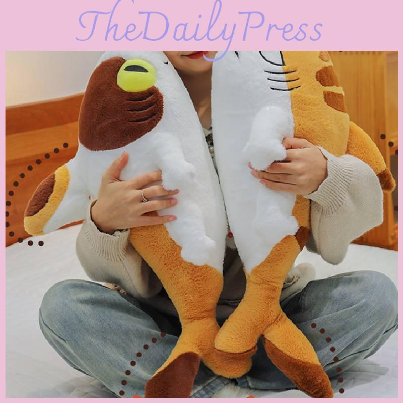 Plush Cat Shark Toy Cartoon Animal Stuffed Dolls Room Decoration Kids Gifts