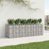 Gabion Raised Bed Set 3 Pcs Silver