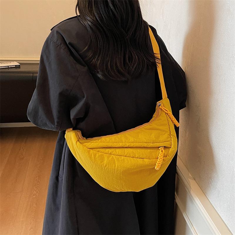 Casual messenger bag fashion trend student personality dumpling bag large capacity fresh tote bag shoulder bag tide