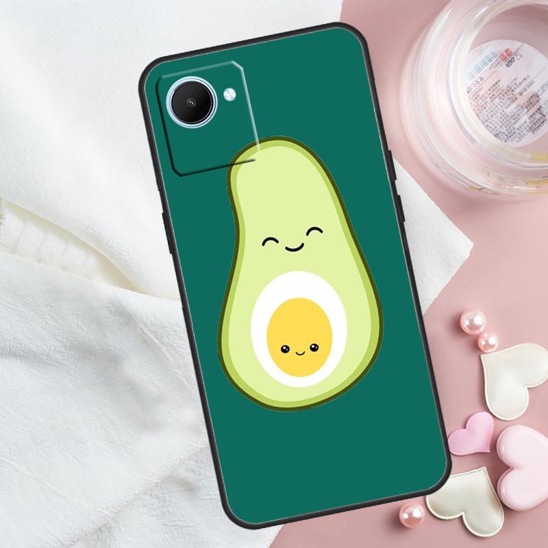 

Cartoon Avocado For Realme GT 7 Pro GT 5 6 6T C67 C61 C55 C53 C51 C21Y C25S C75 10 11 12 13 14 Pro Plus Case Realme 10 4G
