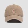 New Retro Graffiti Style Face Print Baseball Cap Washed Cotton Adjustable Sun Hat for Unisex Women