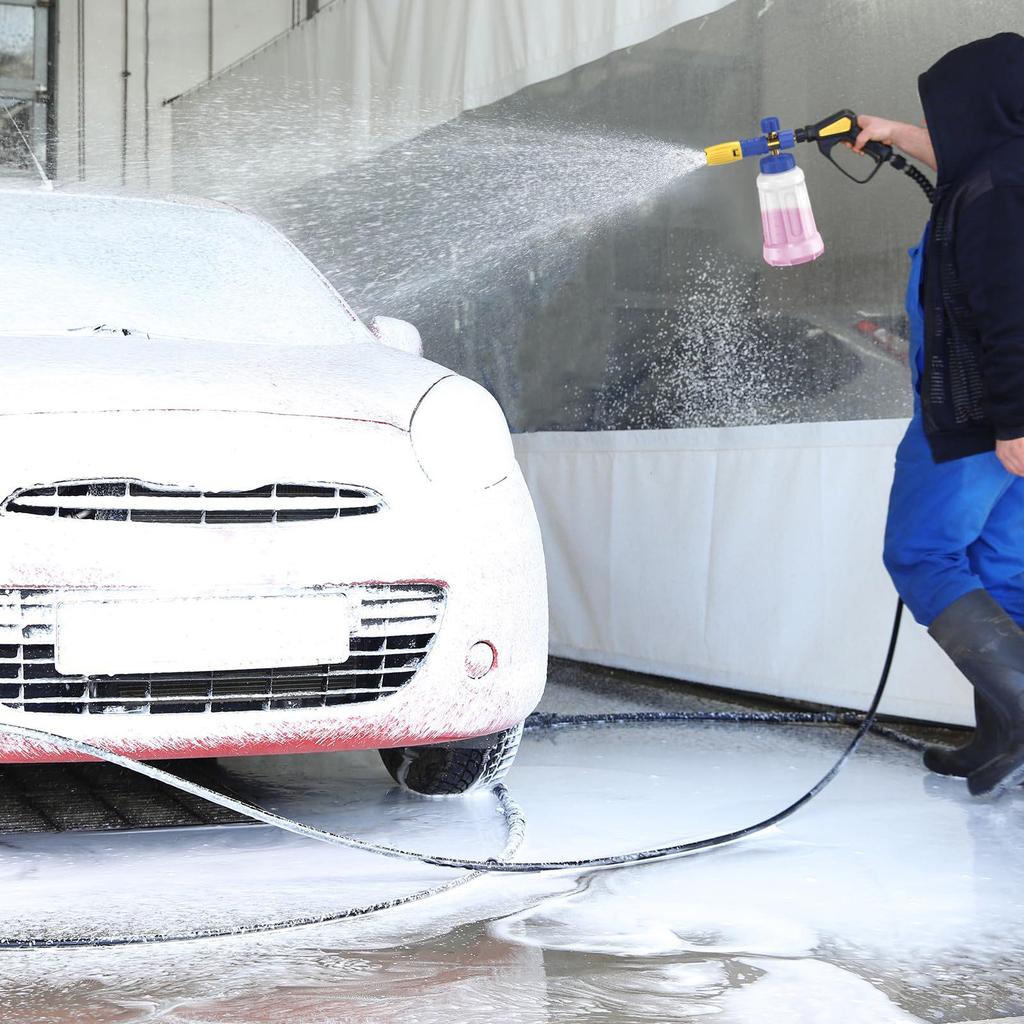 High-Pressure Foam Car Wash Gun Set - 1000ML Spray Bottle