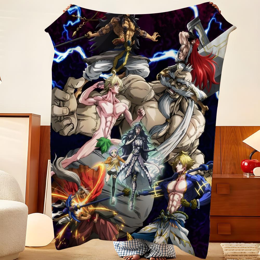 Anime R-Record o-of R-Ragnarok Throw Flannel Throw Blanket, Lightweight Cozy, Durable Washable cute Cool