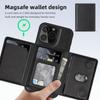 Detachable 2-in-1 Magnetic Kickstand Wallet with Card Holder Leather Phone Case for iPhone 16 Pro Max 15 14 13 Plus Cover