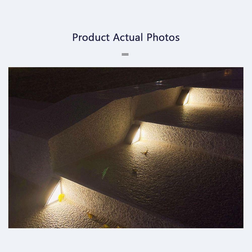 Warm Light Solar Step Lamp LED Outdoor Floor Light High Quality Stair Light  Garden Path