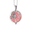 Aromatherapy Necklace Tree of Life Diffuser Jewelry Vintage Open Locket Pendant Essential Oil Perfume Aroma Diffuser Necklace