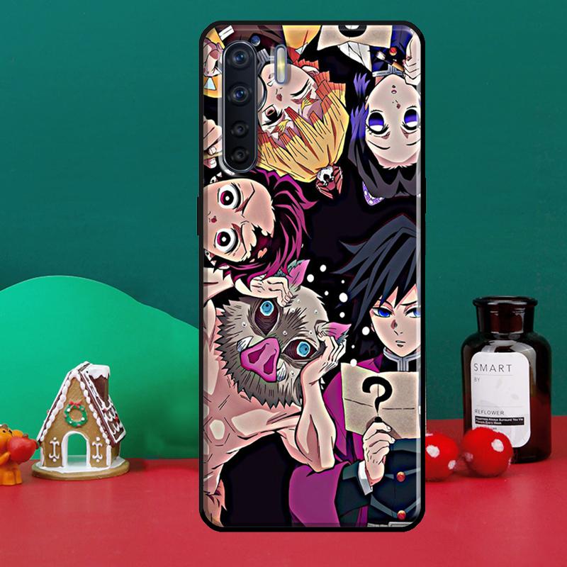 Kimetsu No Yaiba Anime Für OPPO Reno 5 Lite 2Z 2F A5 A9 A53 A31 2020 A52 A72 A91 A83 a15 A94 A74 A54 Telefon Fall