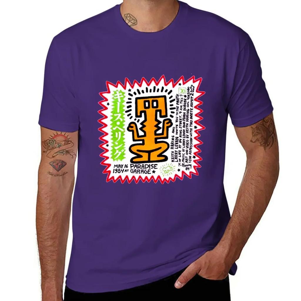 PARADISE GARAGE LARRY LEVAN PARTY OF LIFE FLIER T-Shirt vintage clothes boys whites mens graphic t-shirts anime