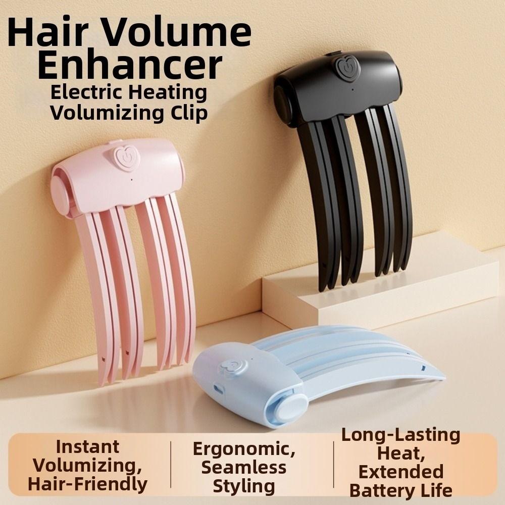 Rechargeable Electric Hair Clips High Crown Hair Roots Volumizer Volumizing Bangs Clip For Women